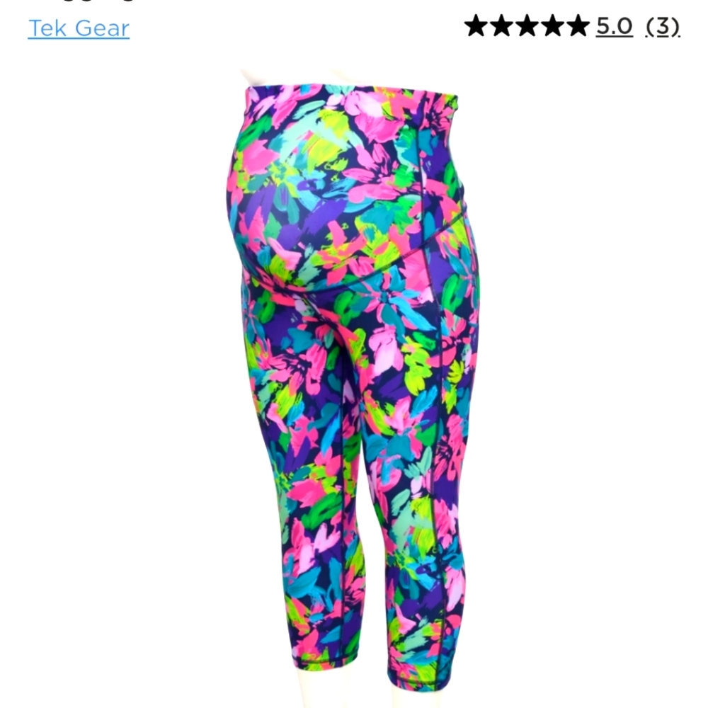 Tek Gear Maternity Floral Sport Capri